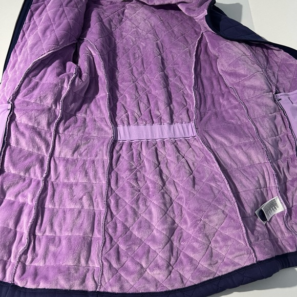 The North Face cotton quilted jacket, Purple, size S, EUC - Picture 2 of 5